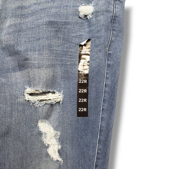 Torrid Bombshell‎ Skinny Jeans Womens Pluss 22 High Rise Destructed - Picture 4 of 12